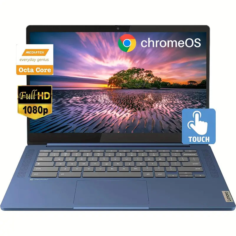 2023 Lenovo Slim 3 14" FHD Touchscreen Chromebook – Abyss Blue