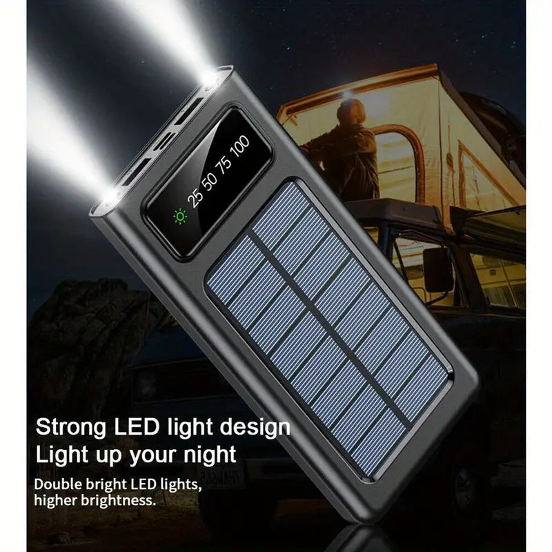 2023 Super 10000mAh Solar Power Bank – 4 USB Portable Charger for All Your Devices