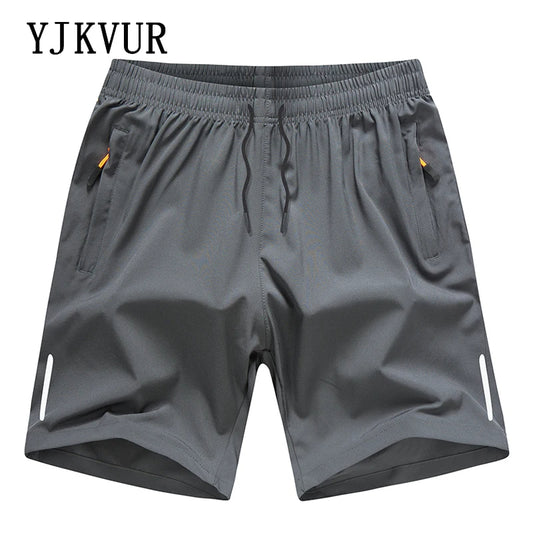 YJKVUR Men's Athletic Performance Gym Workout Shorts With Pockets 2024 New Summer Training Running Jogger With Big Size M-8XL