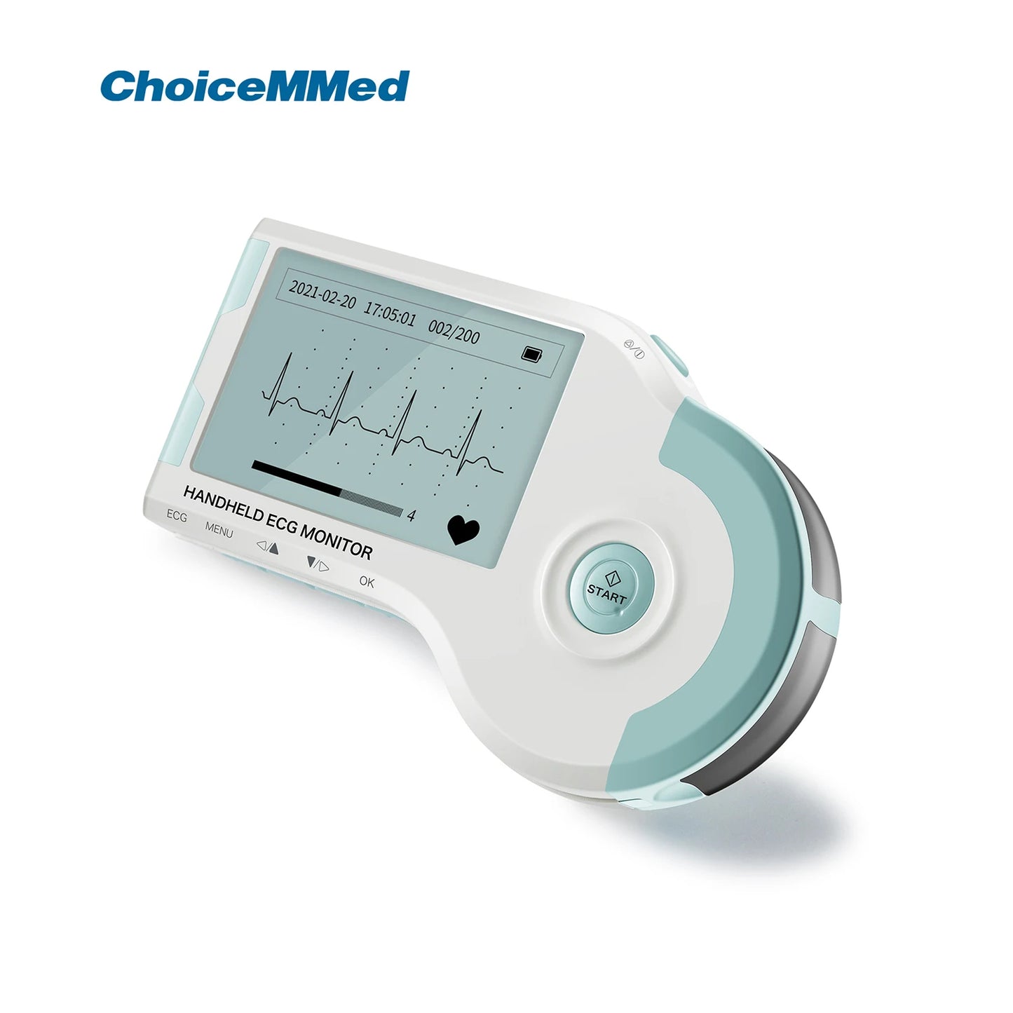 ChoiceMMed Handheld ECG Monitor – Real-time Heart Rate and EKG Monitoring with Continuous Electrocardiogram Measurement