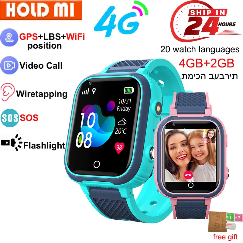 LT21 4G Kids Smart Watch with GPS, WiFi, and Video Calling – The Ultimate Waterproof Smartwatch for Kids