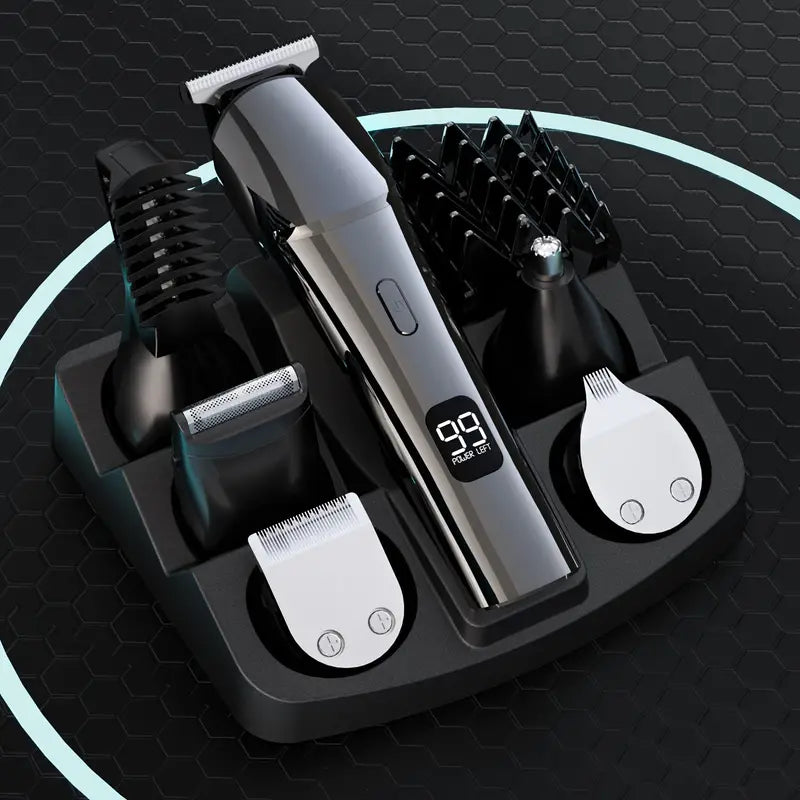 11-in-1 Men's Grooming Kit - All-in-One Electric Trimmer for Beard, Hair, Mustache, Nose, Ear, and Body - Perfect Gifts for Men