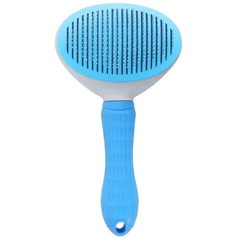 Self-Cleaning Pet Hair Remover Brush for Dogs & Cats – Grooming Tool for Easy Dematting and Shedding Control