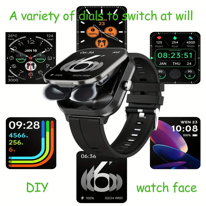 2-in-1 TWS Earbuds Smartwatch – The Ultimate Smartwatch with Earphones for Convenience and Connectivity