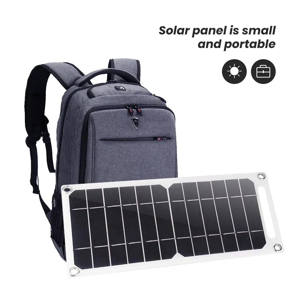 35W Solar Panel with USB – Waterproof Portable Charger for Outdoor Adventures