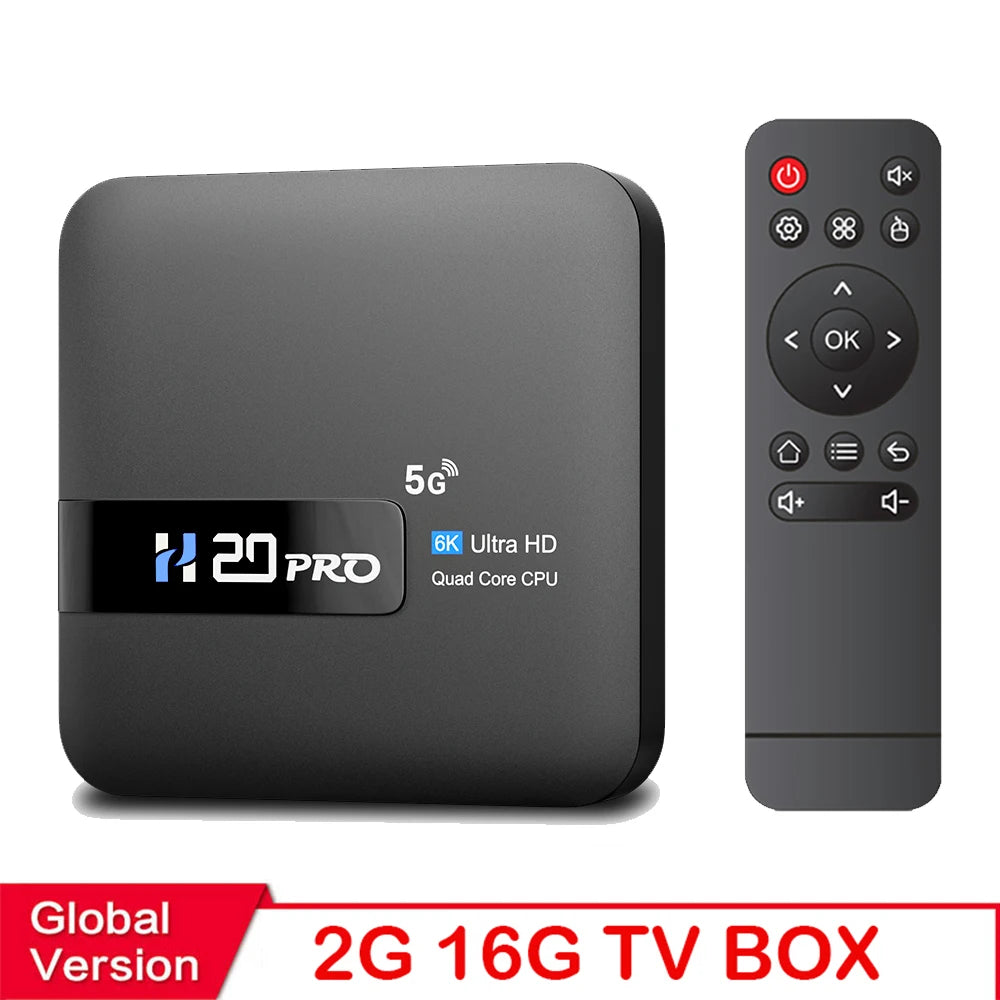 H20PRO Smart Android TV Box - Ultra-Fast 4K Media Player with Android 10.0