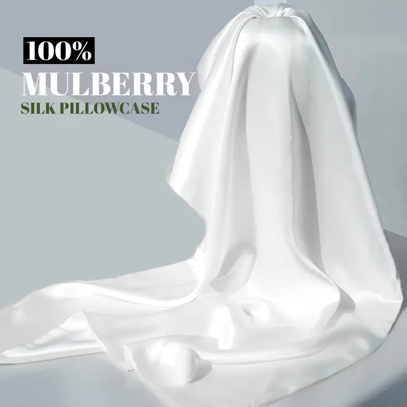 2 Pcs 100% Mulberry Silk Pillowcases, Silky Smooth Silk Pillow Cases With Hidden Zipper For Hair And Skin