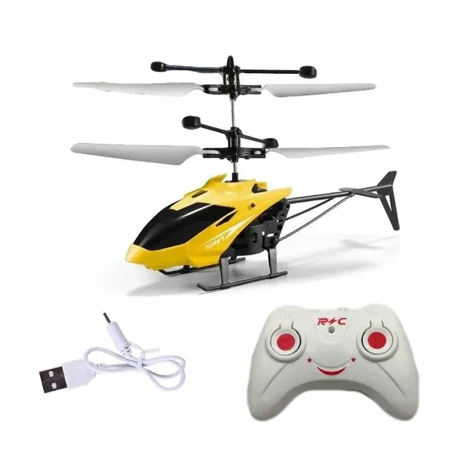 Rechargeable Mini RC Drone – Fall-Resistant Remote Control Helicopter Toy for Kids