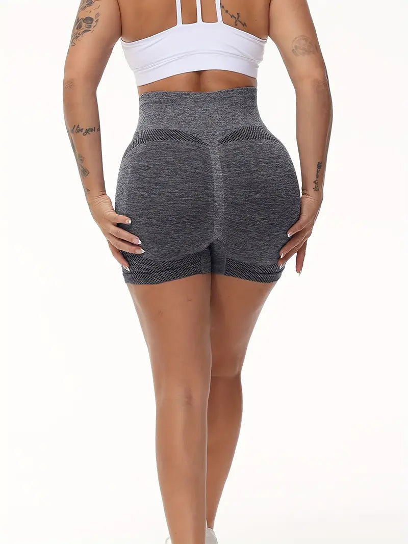 4-Pack Women’s High-Waisted Yoga Shorts - Booty-Lifting, Waist-Sculpting Activewear for Sports, Fitness, and Casual Wear