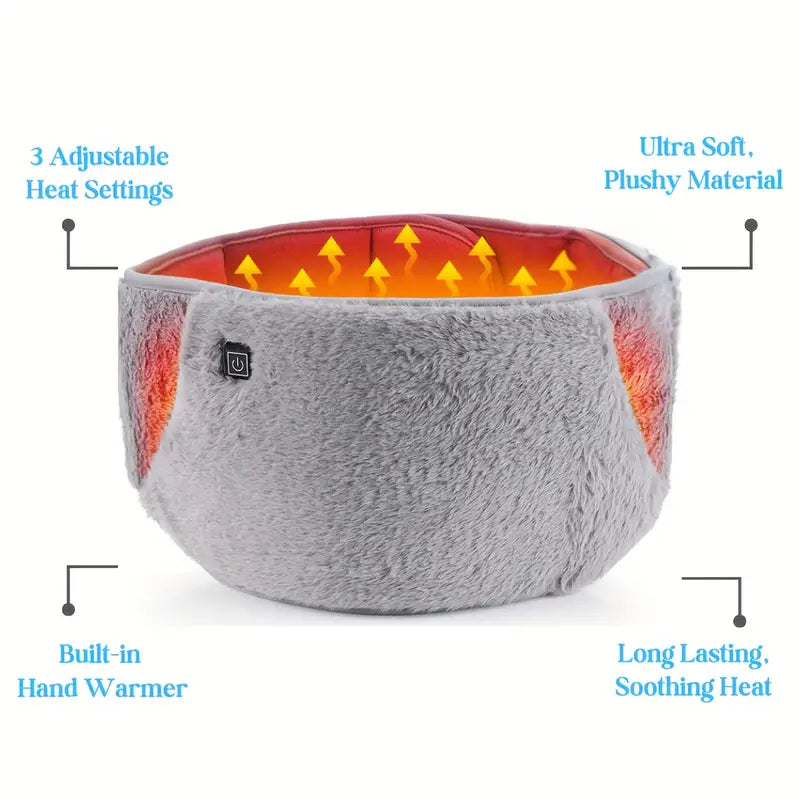 Glow Warmth, USB-Powered Portable Waist & Hand Warmer - Perfect Christmas Gift for Women, Ideal for Home or Office Use