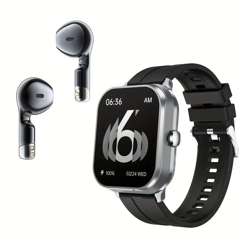 2-in-1 TWS Earbuds Smartwatch – The Ultimate Smartwatch with Earphones for Convenience and Connectivity