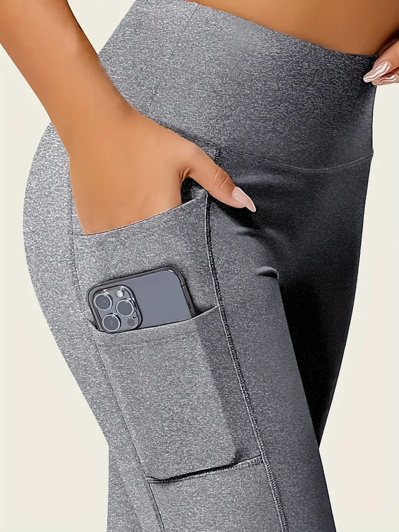 Seamless High-Rise Butt Lifting Leggings with Phone Pockets – Women’s Shapewear & Activewear