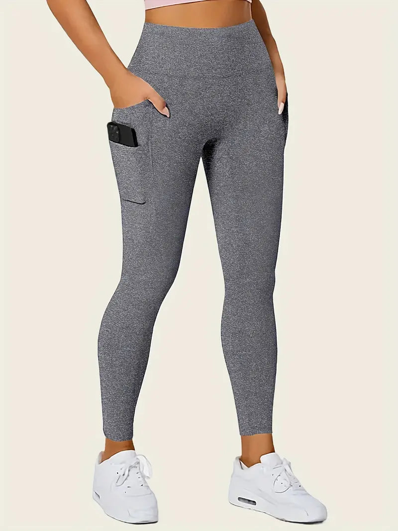 Seamless High-Rise Butt Lifting Leggings with Phone Pockets – Women’s Shapewear & Activewear