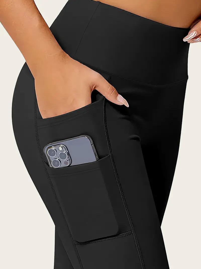 Seamless High-Rise Butt Lifting Leggings with Phone Pockets – Women’s Shapewear & Activewear