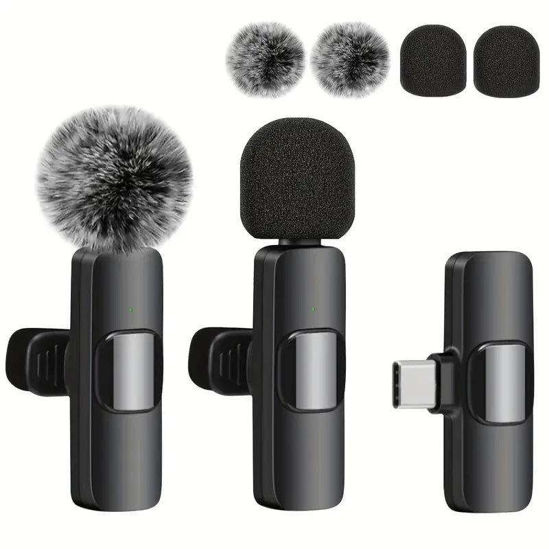 ProAudio Wireless Lavalier Microphone Clip - Perfect Audio for Video Recording, Live Streaming, Interviews & Vlogging