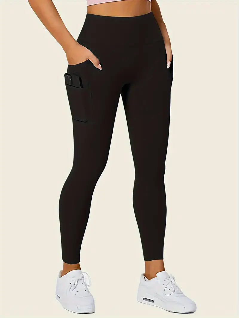 Seamless High-Rise Butt Lifting Leggings with Phone Pockets – Women’s Shapewear & Activewear