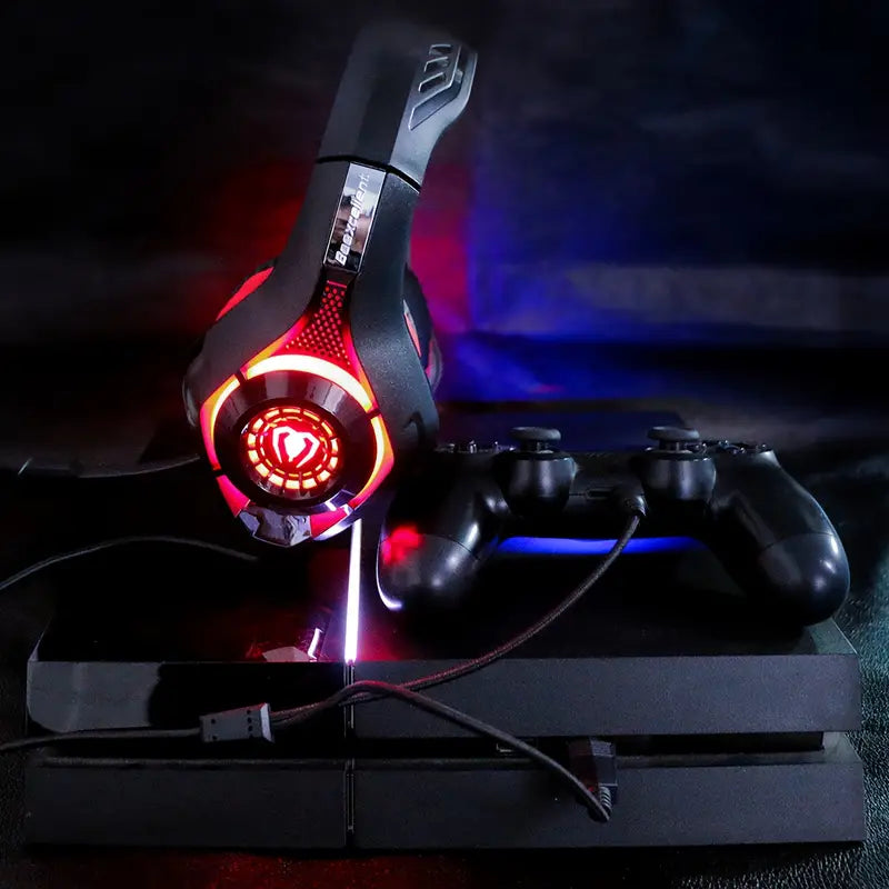 QuantumX Gaming Headset - Crystal-Clear Noise Canceling Mic, Immersive Deep Bass Stereo Sound - Perfect for PS4, PS5, Xbox One, Switch, PC