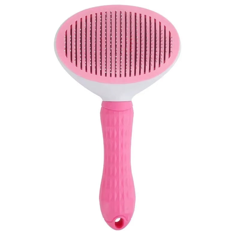 Self-Cleaning Pet Hair Remover Brush for Dogs & Cats – Grooming Tool for Easy Dematting and Shedding Control