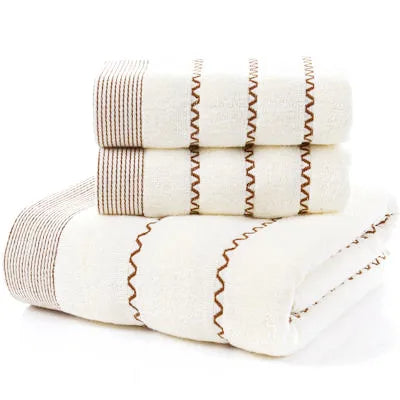 Inyahome 3-Piece Premium Bath Towel Set - Luxurious Softness for Your Bathroom